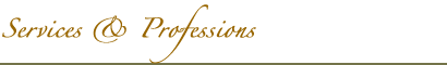 Services and Professions