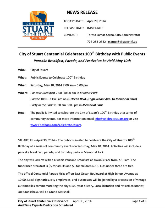 City-of-Stuart-Centennial-Celebrates-100th-Birthday-with-Public-Events